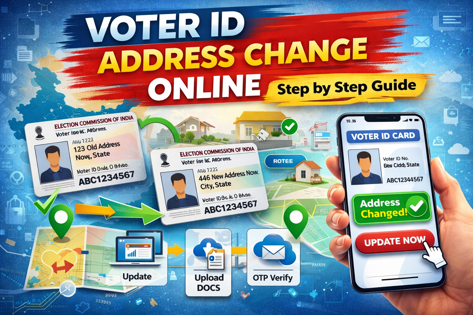 Voter ID Address Change Online India